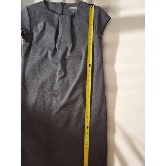 Lands’ End Gray Ponte Shift Dress – 2P - Picture 8 of 8